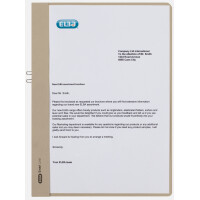 ELBA Klemmhandmappe, DIN A4, ohne Vorderdeckel, gelb