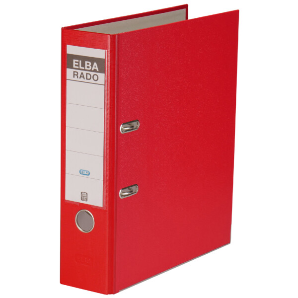 ELBA Ordner rado brillant, R&uuml;ckenbreite: 80 mm, rot