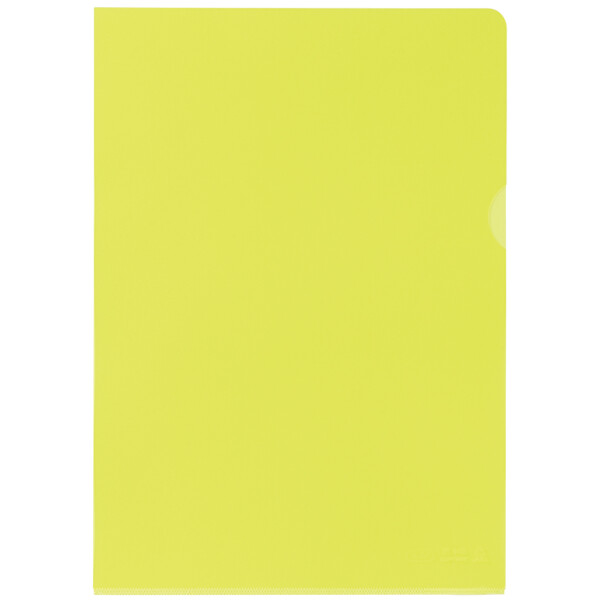 Oxford Sichthülle Premium, DIN A4, PVC, glasklar, gelb, 25er