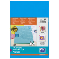 Oxford Sichthülle Premium, DIN A4, PVC, glasklar, gelb, 25er
