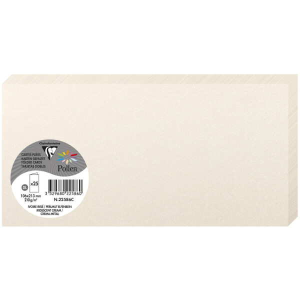 Pollen by Clairefontaine Doppelkarte DL, clementine