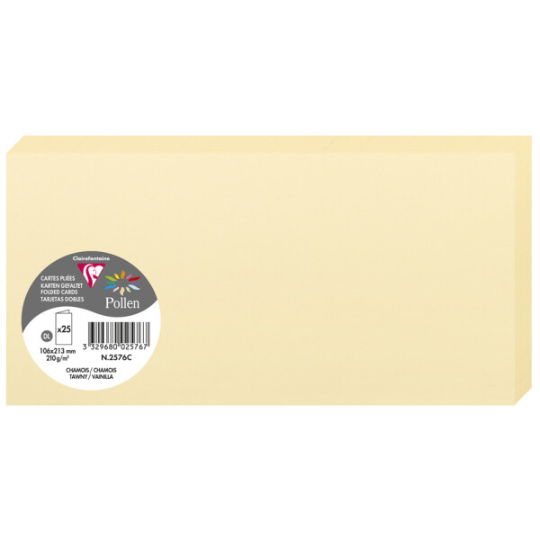 Pollen by Clairefontaine Doppelkarte DL, clementine