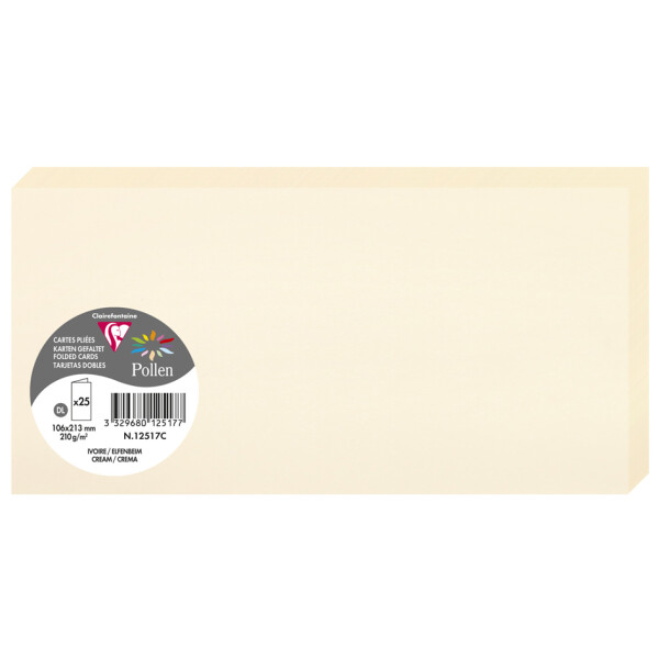 Pollen by Clairefontaine Doppelkarte DL, clementine