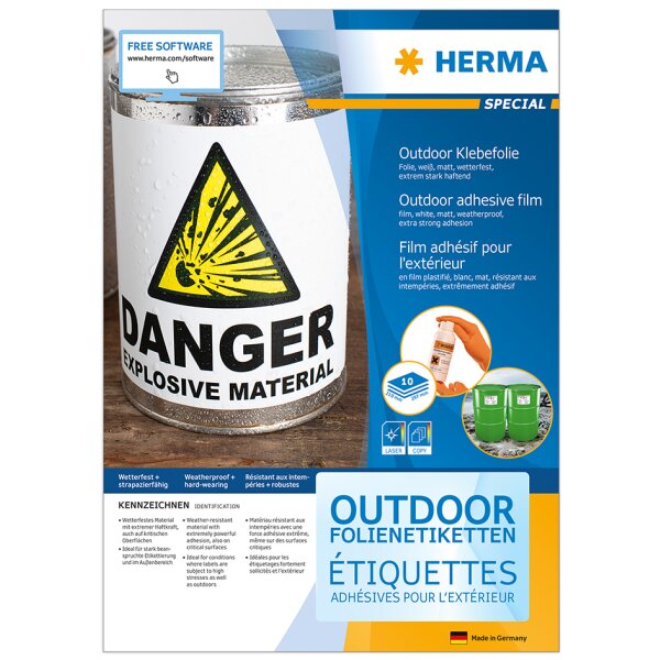 HERMA Outdoor Folien-Etiketten SPECIAL, 63,5 x 33,9 mm