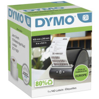 DYMO LabelWriter-Ordner-Etiketten, 38 x 190 mm, weiß