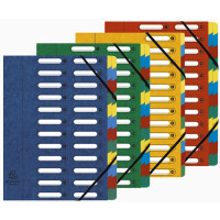 EXACOMPTA Ordnungsmappe, DIN A4, Karton, 7 Fächer, blau