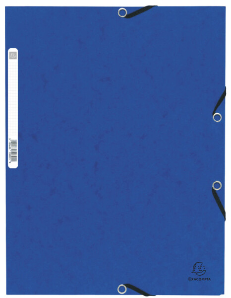 EXACOMPTA Eckspannermappe, DIN A4, aus Karton, blau