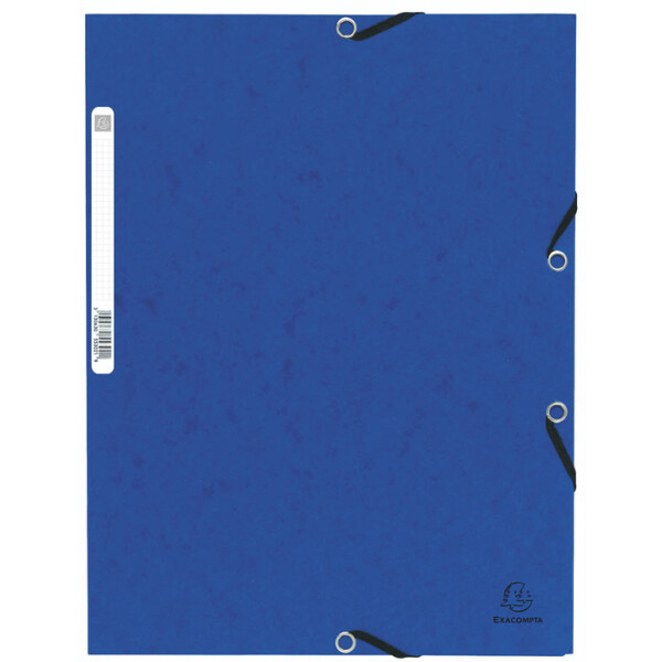 EXACOMPTA Eckspannermappe, DIN A4, aus Karton, blau