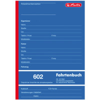 herlitz Formularbuch "Fahrtenbuch 601", A6 quer, 40 Blatt