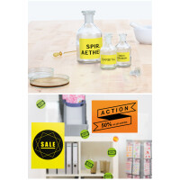 HERMA Universal-Etiketten SPECIAL, 210 x 297 mm, neon-gelb