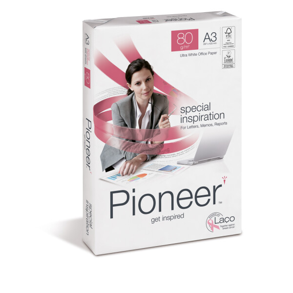 PIONEER special inspiration Premiumpapier hochweiß A3 80g - 1 Palette (50.000 Blatt)