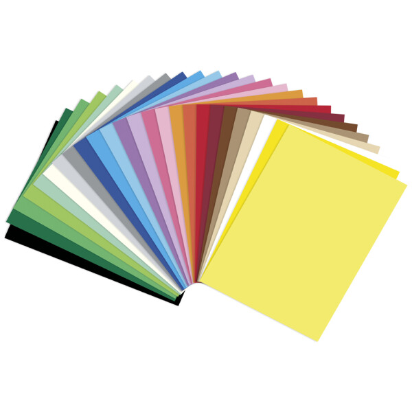 folia Tonpapier, (B)500 x (H)700 mm, 130 g qm, sortiert