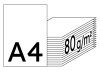 PlanoSpeed weiß Kopierpapier A4 80g/m2 (1/2 Palette; 50.000 Blatt)