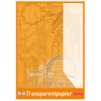 herlitz Transparentpapierblock DIN A4, 65 g qm, weiß