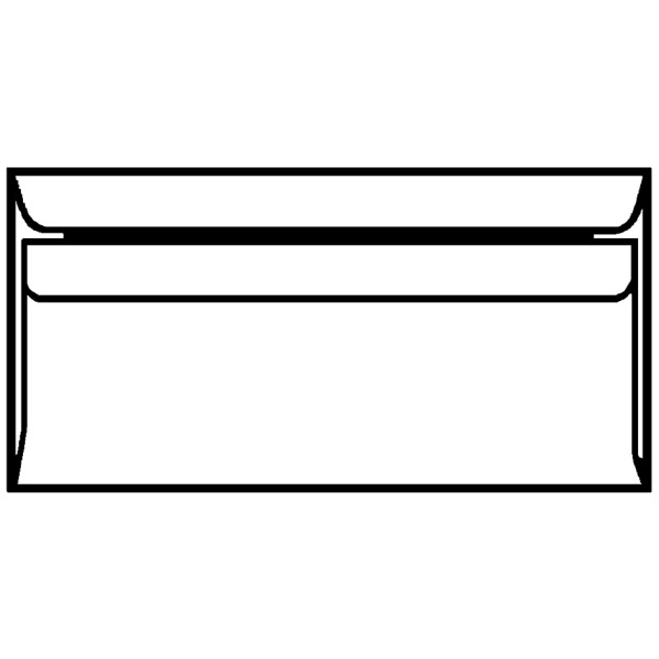 herlitz Briefumschlag, DIN lang, ohne Fenster, wei&szlig;