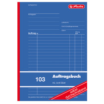 herlitz Formularbuch "Auftrag 103", DIN A5, 3 x...
