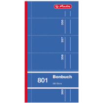 herlitz Formularbuch "Bonbuch 801", 90 x 198...