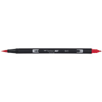 Tombow Doppelfasermaler "ABT DUAL BRUSH PEN", port red