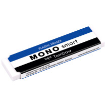 Tombow Kunststoff-Radierer "MONO smart", weiß, extra schmal