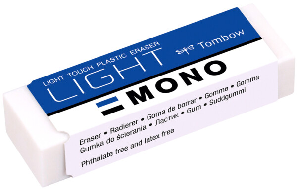 Tombow Kunststoff-Radierer "MONO light", weiß
