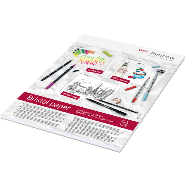 Tombow Zeichenblock "Bristol", DIN A4, blanko, 250 g qm