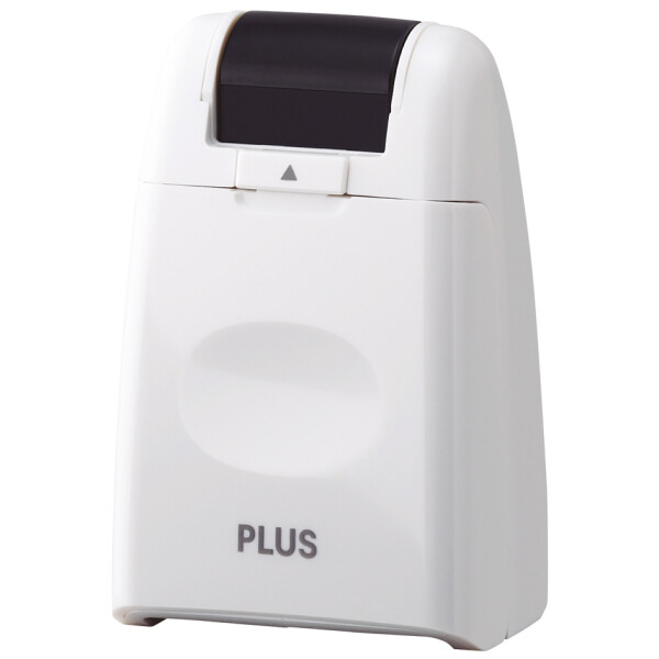 PLUS JAPAN Datenschutz-Rollstempel Standard, weiß