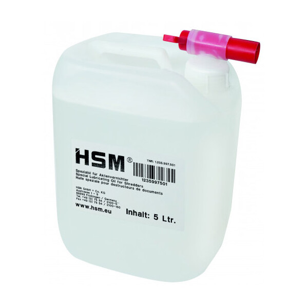 HSM Schneidblock-Spezialreinigungs&ouml;l, 5 Liter Kanister