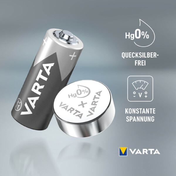 VARTA Silber-Oxid Uhrenzelle, V373 (SR68), 1,55 Volt