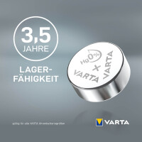 VARTA Silber-Oxid Uhrenzelle, V373 (SR68), 1,55 Volt