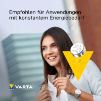 VARTA Silber-Oxid Uhrenzelle, V319 (SR64), 1,55 Volt