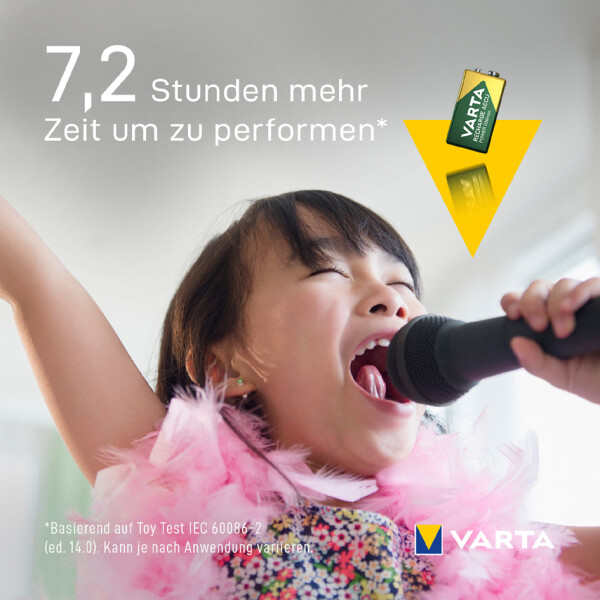 VARTA NiMH Akku "RECHARGE ACCU Power", E-Block (6F22)