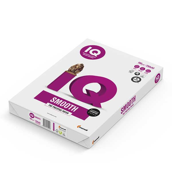 IQ Smooth hochweiß Kopierpapier A3 80g/m2 - 1 Palette (50.000 Blatt)