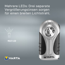 VARTA Taschenlampe "LED Silver Light", inkl. 3...