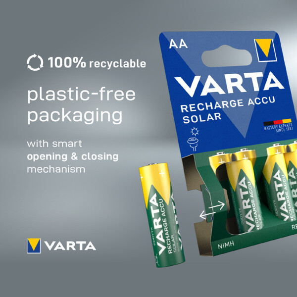 VARTA NiMH Akku "RECHARGE ACCU Solar", Mignon (AA HR06)