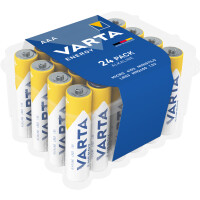 VARTA Alkaline Batterie Energy, Micro (AAA LR3), 24er Pack