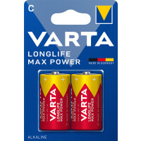 VARTA Alkaline Batterie "LONGLIFE Max Power", Baby (C LR14)
