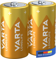 VARTA Alkaline Batterie Longlife, Baby (C LR14)