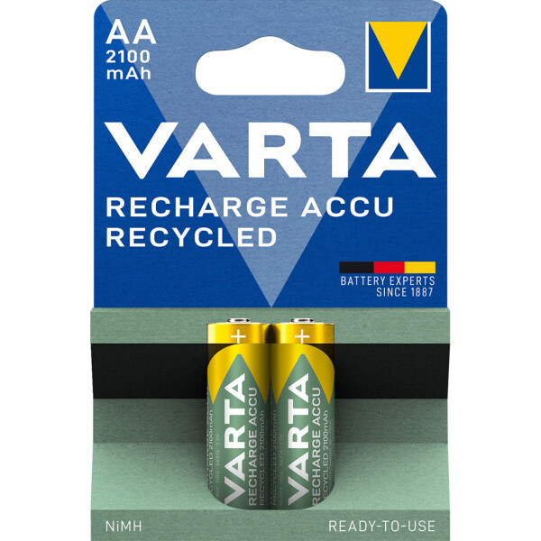VARTA NiMH Akku "RECHARGE ACCU Recycled", Mignon AA, 2100mAh