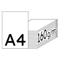 IQ Smooth hochweiß Kopierpapier A4 160g/m2 - 1 Karton (1.250 Blatt)