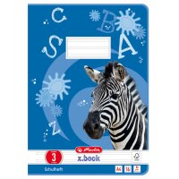 herlitz Schulheft x.book, DIN A4, Lineatur 3 liniert