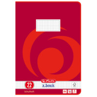 herlitz Schulheft x.book, DIN A4, Lineatur 22 kariert