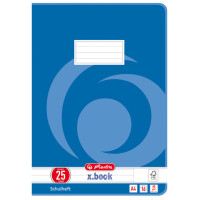herlitz Schulheft x.book, DIN A4, Lineatur 27 liniert