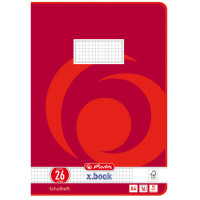 herlitz Schulheft x.book, DIN A4, Lineatur 28 kariert