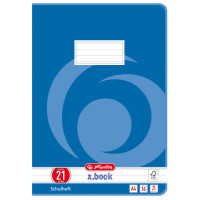 herlitz Schulheft x.book, DIN A4, Lineatur 28 kariert