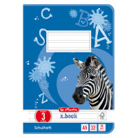 herlitz Schulheft x.book, DIN A5, Lineatur 5 kariert
