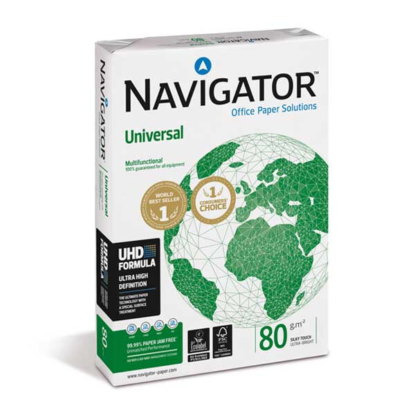 Navigator Universal holzfrei Kopierpapier A3 80g/m2 (1 Karton; 2.500 Blatt)
