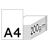 HP ColorChoice hochweiß Kopierpapier A4 200g/m2 - 1 Karton (1.000 Blatt)