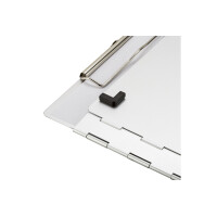 Läufer Dokumenten-Klemmbrett, Aluminium, seitlich...