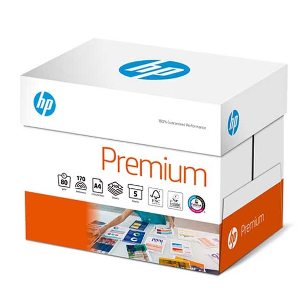 HP Premium hochweiß Kopierpapier A4 80g/m2 - 1 Karton (2.500 Blatt)