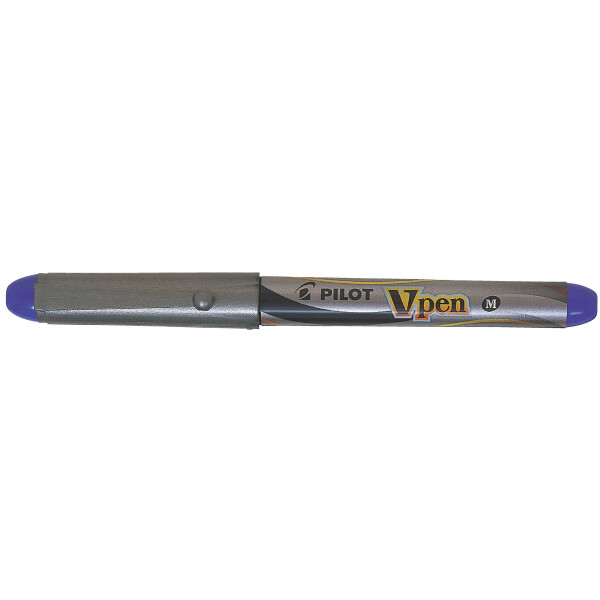 PILOT Einweg-Füllhalter V-Pen Silver, blau